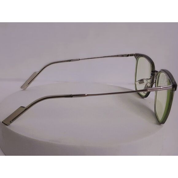 Firmoo ST871 Smoke and Silver Metal and Acetate 53-15-150 Eyeglasses Frames - Picture 7 of 13